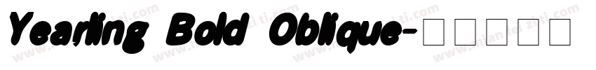 Yearling Bold Oblique字体转换